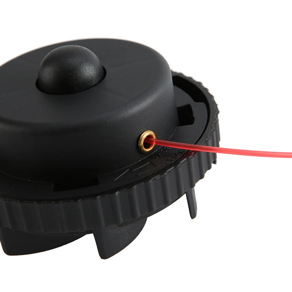 Elbow Style Electric Trimmer Head Automatic Feed Nylon Rope for Lawn Edging and Corner Trimming ABS Material 1.3cm Fit