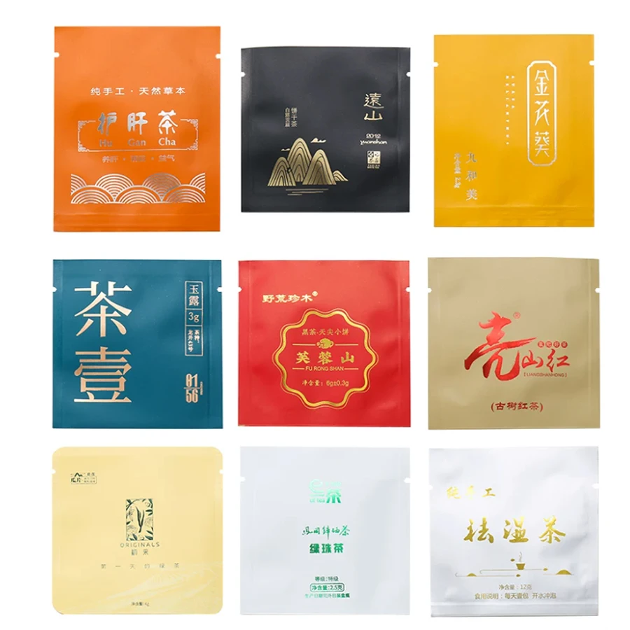 6x8cm Food Grade Flat-Bottomed Blind Coffee Grinding Powder Packaging,Tea Flour Custom Aluminum Foil Packaging Bags - view 3