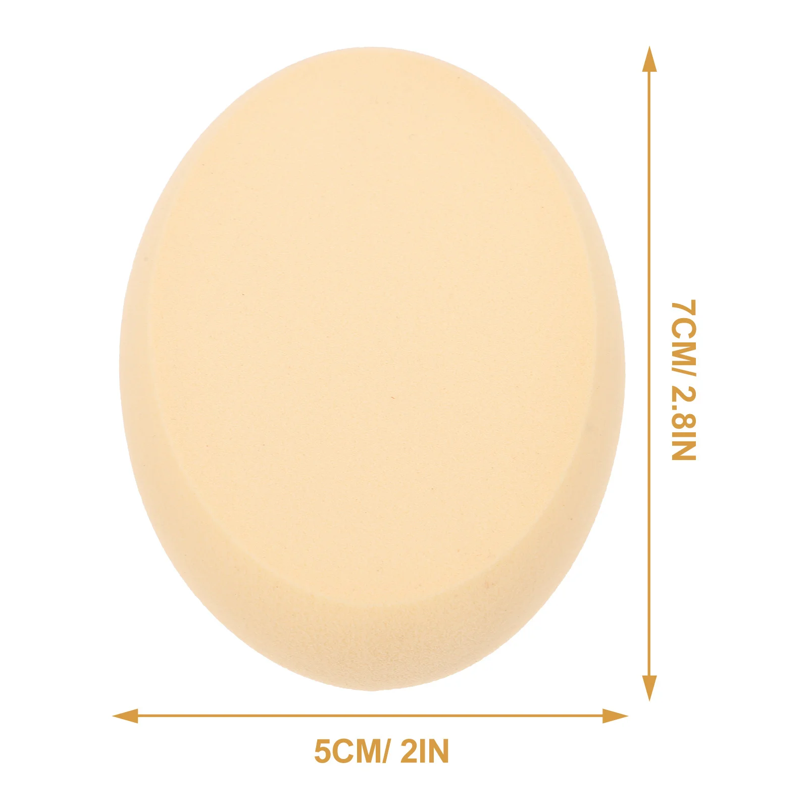 3pcs Oval Makeup For Foundation Blusher Powder Smooth Skin-Friendly Multipurpose Tools Beauty Puff Set