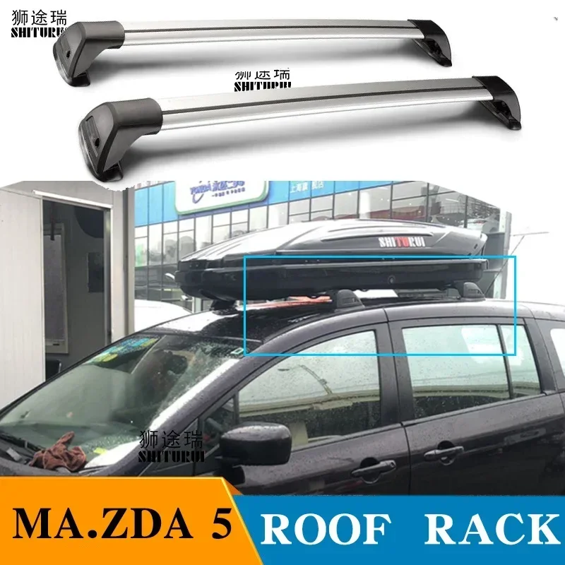 

SHITURUI For MAZDA 5 MVP Biante Premacy ultra quiet truck roof bar car special aluminum alloy belt lock