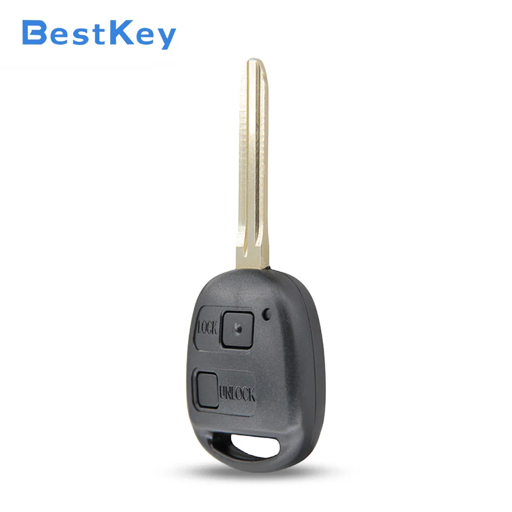 Best Key Remote Car Key | 2 Button,TOY43 Blade,315/434/304MHz Transmitter | for Toyota Land Cruiser FJ Cruiser Prado 2004-2009