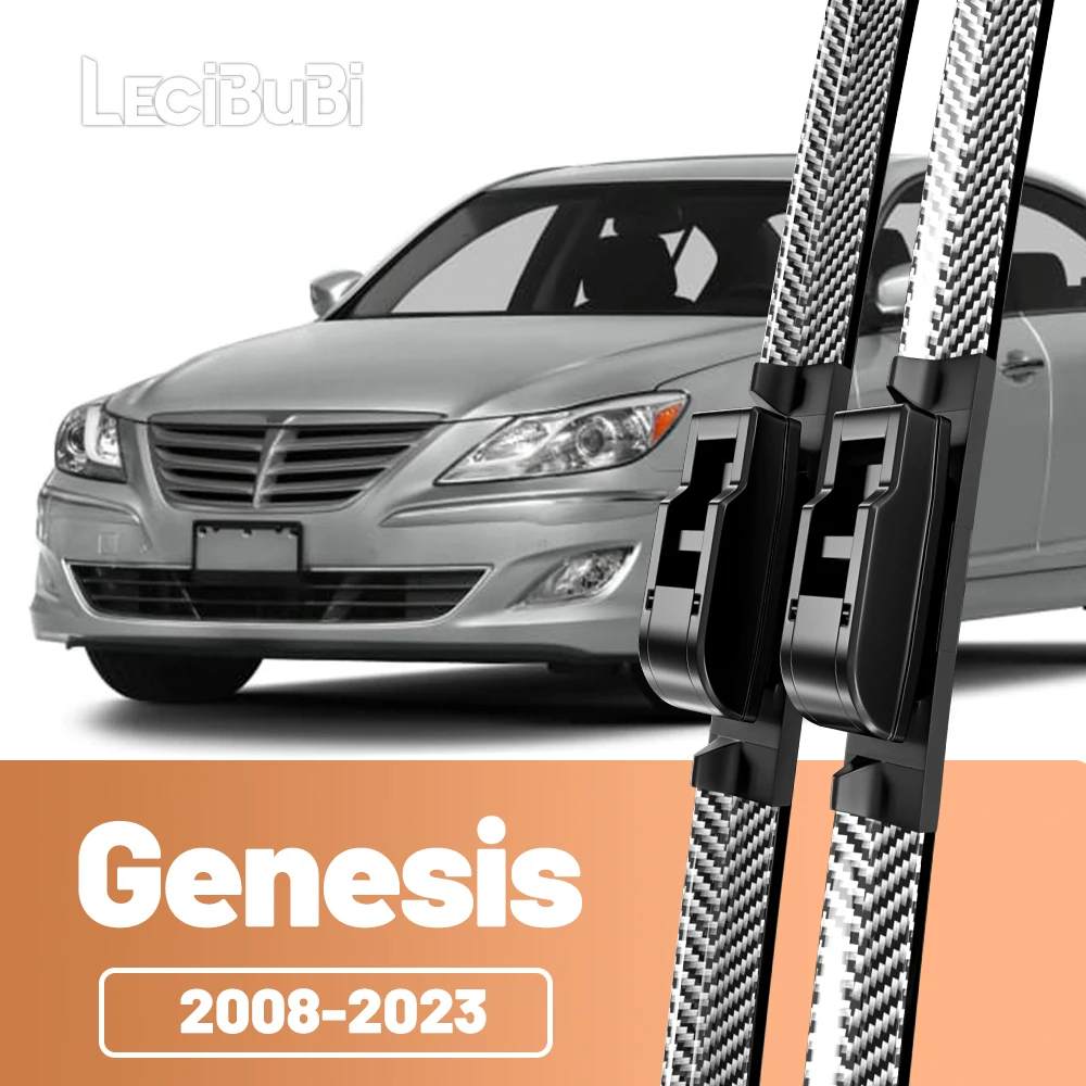 2 stücke Frontscheibe Scheibenwischerblätter Carbon Faser Scheibenwischer Für Hyundai Genesis GV80 2008-2023 2013 2014 2015 2016 2021