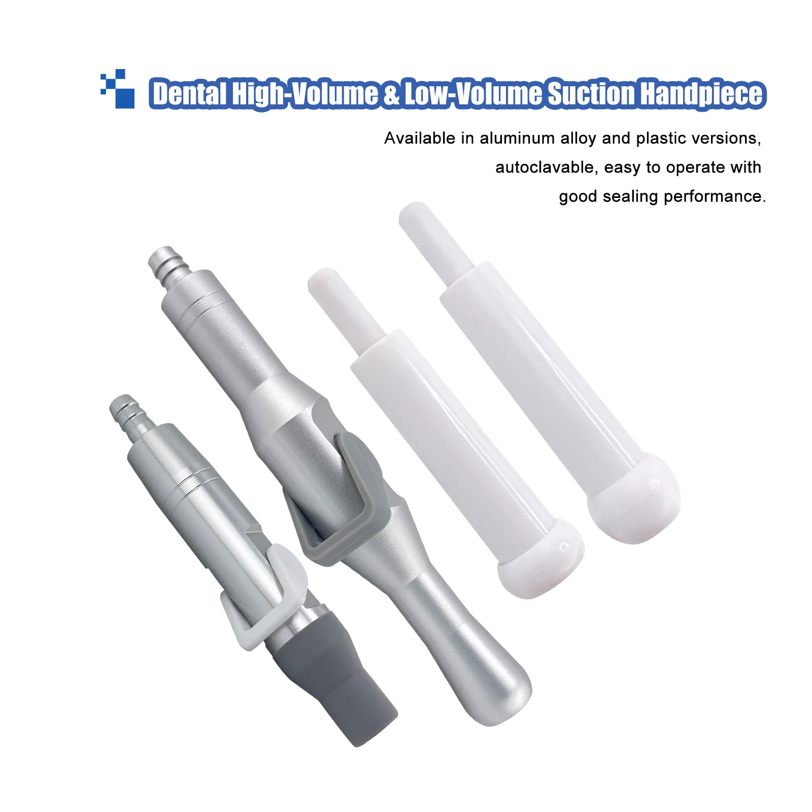 Dental Strong & Weak Suction Handle Dental Saliva Ejector Handpiece for Dental Chair Unit