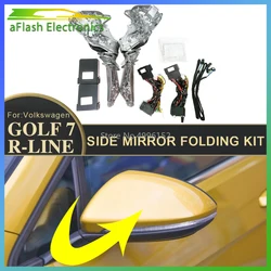 For Volkswagen GOLF 6 7/7.5 R-LINE 2012-2019 Car Side Mirror Folding Kit Rearview Mirror Fold Motor Engine Electric Power Mirror