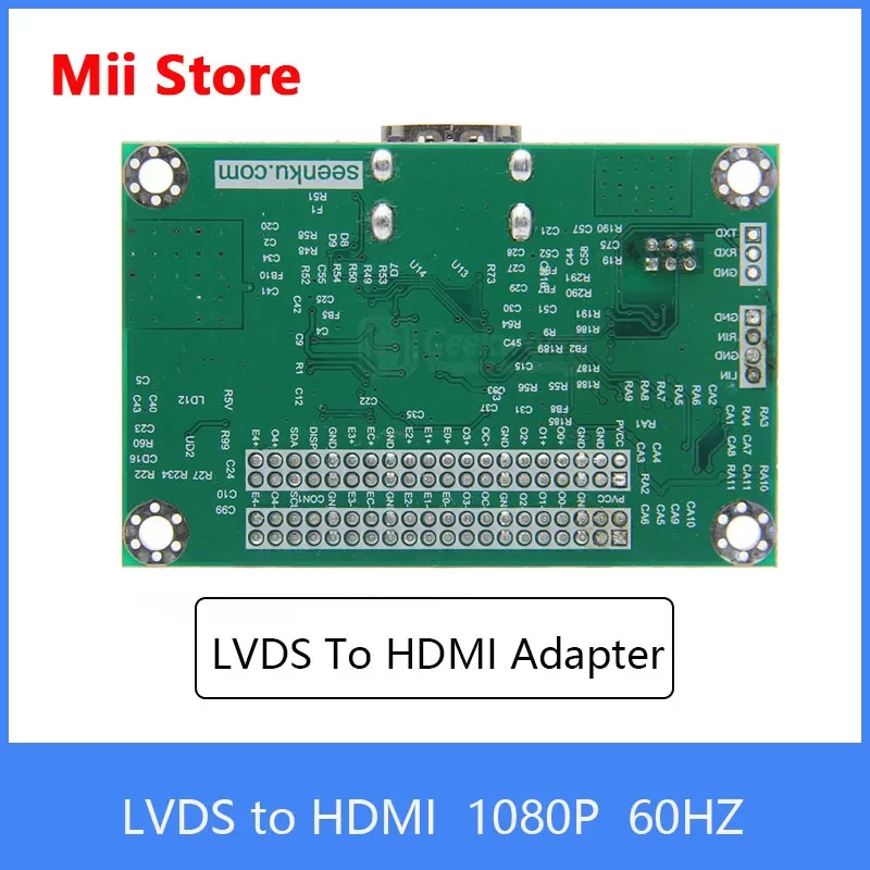 LVDS To HDMI Compatible Adapter Board Converter Compatible with 1080P 720P Resolution Support Raspberry Pi