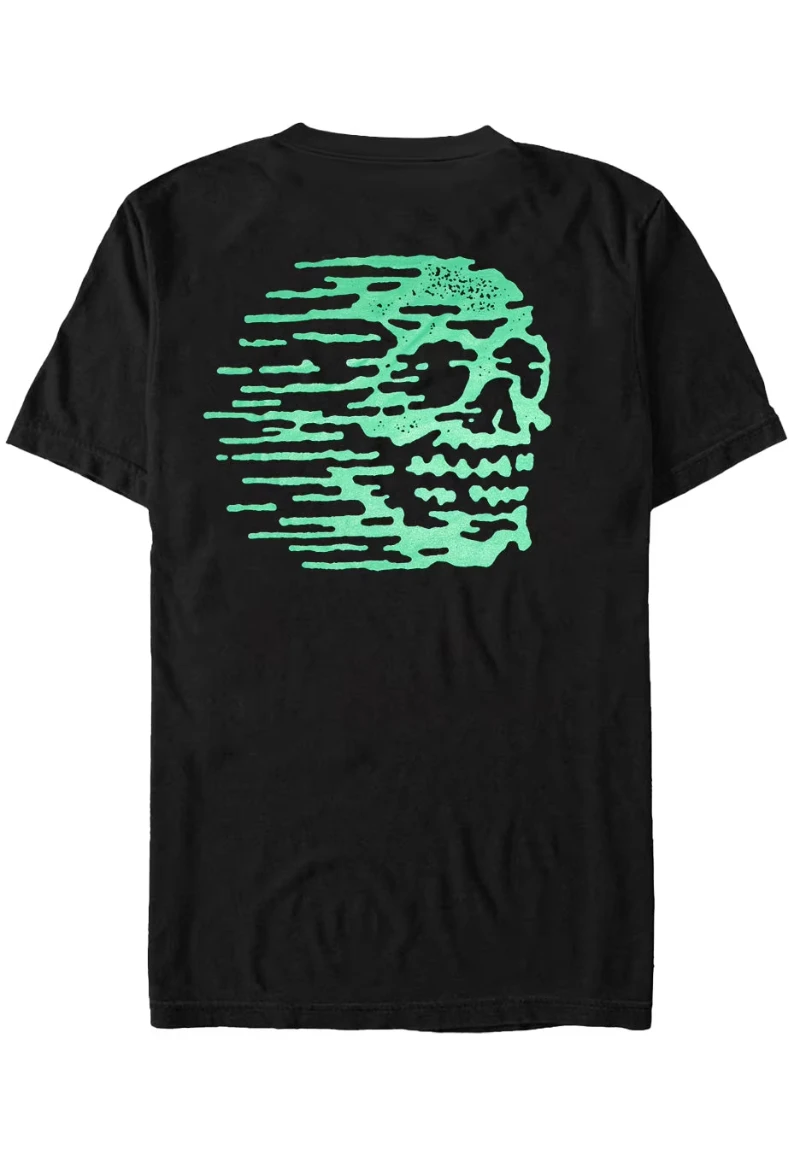 

2025 Summer luxury brand cotton men's and women's short-sleeved T-shirts with nuclear explosion record peripheral pattern prints