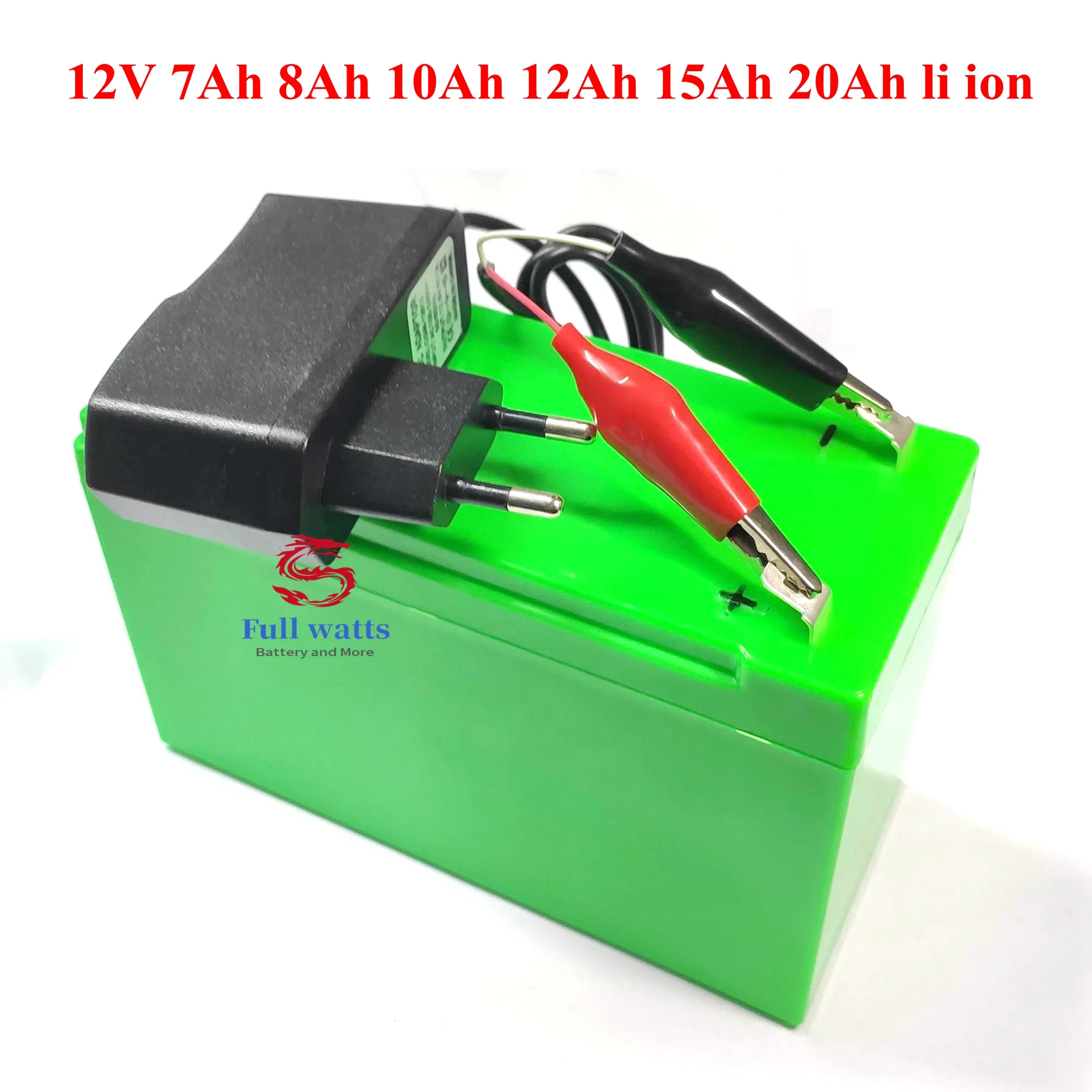 

12V 7Ah 8Ah 10Ah 12Ah 15Ah 20Ah li ion lithium battery for sprayer scale Access control children toy airplane + 1A charger