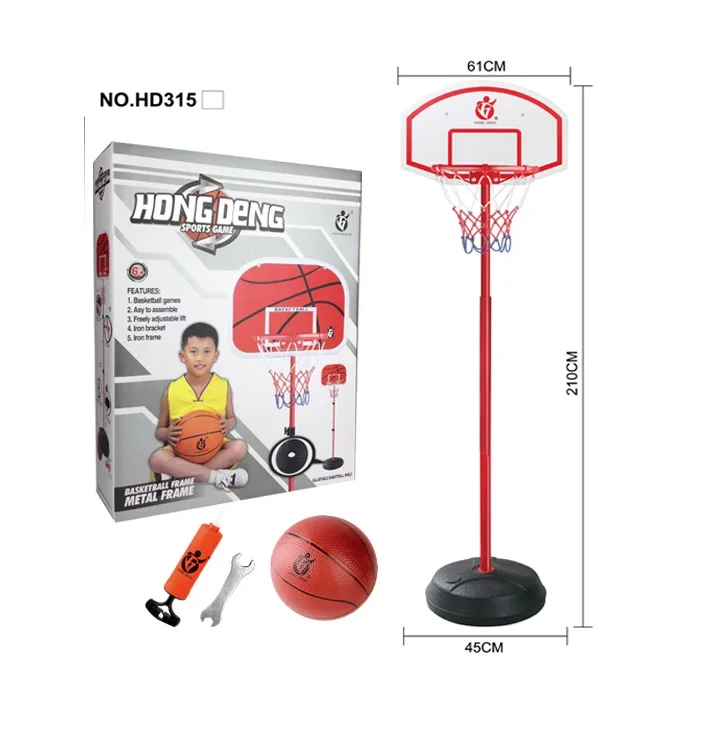 Подъемная баскетбольная подставка 2,4 м, детская баскетбольная железная подставка, можно поднимать и опустить, баскетбольный мяч для дома и улицы