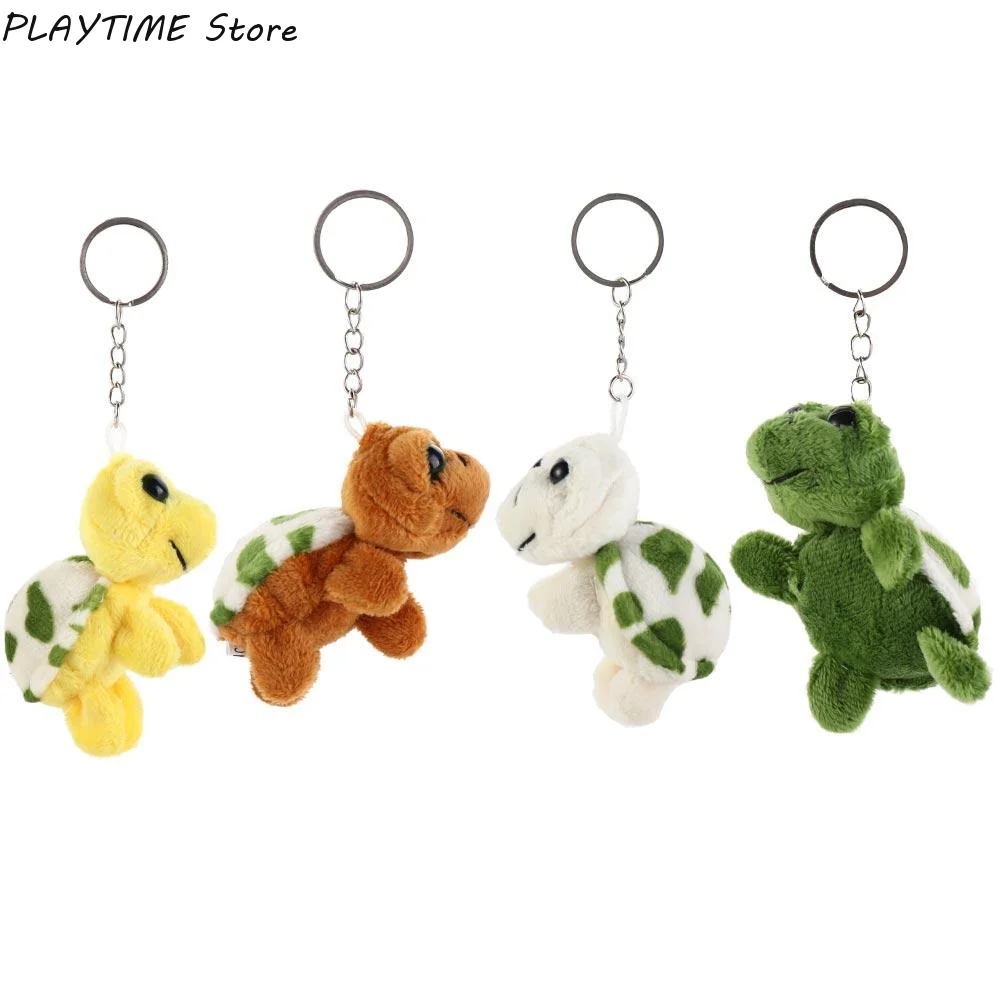 Kawaii Turtle Plush Pendant Keychain School Bag Pendant Mini Animal Doll Keychain Plush Bag Key Chain Pendant Small Gifts