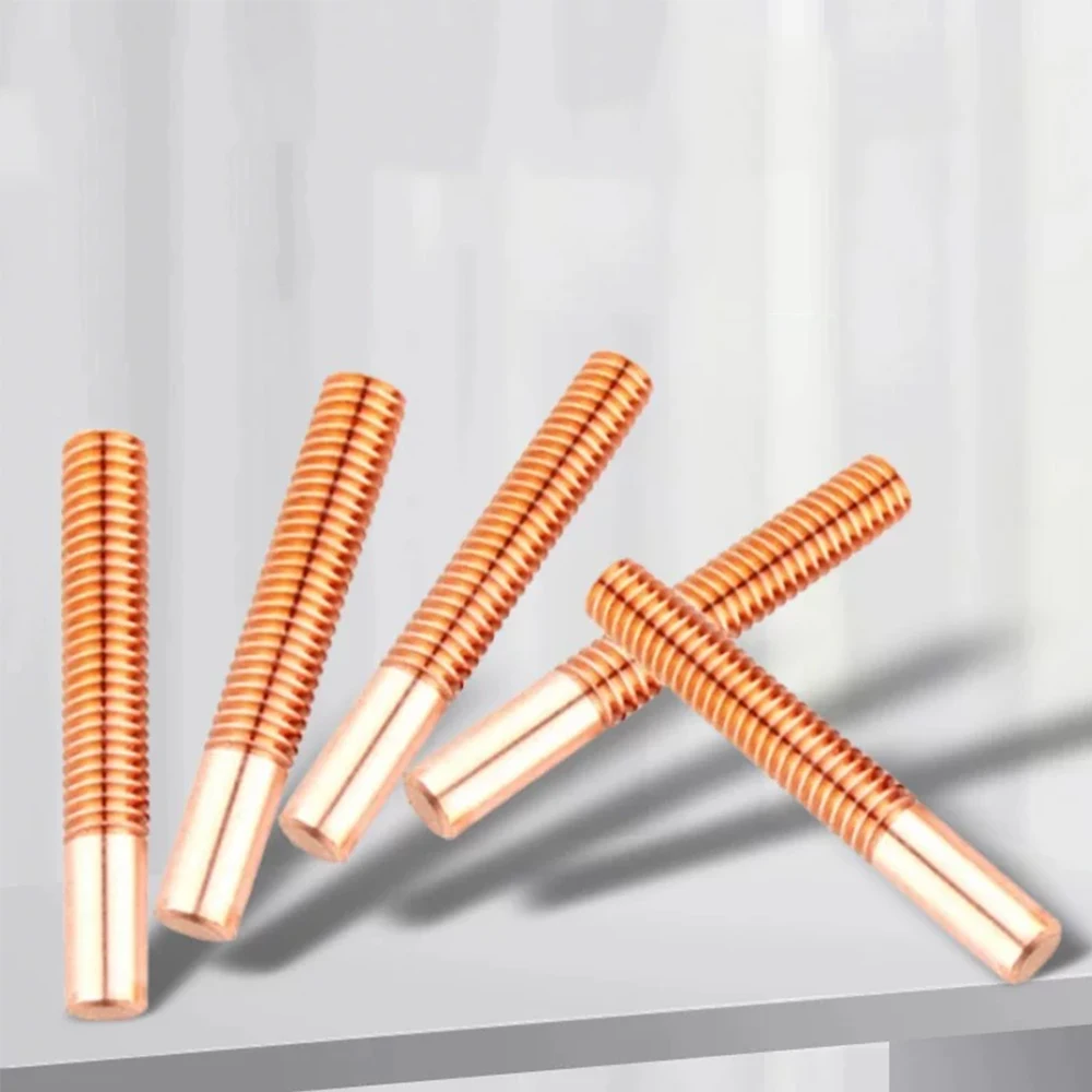 0.35x1.2~2.5x17.2 1Pcs Pure T2 Red Copper Tapping Electrodes for Spark EDM Thread Electrode Discharge Copper Screw Tooth Metric