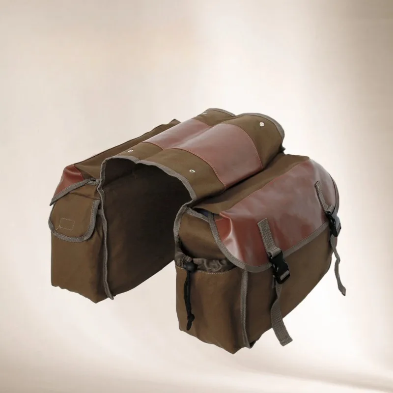 

Bike Rear Pannier Large-capacity Storage Durable Lightweight Metal Gas Hole Side Pocket Bicycle Bags Bicycle Accessories