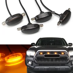 Universal 12V Front Grille Lighting 6 SMD 3030 LED Amber Grille Lighting Kit Car Eagle Eye Light