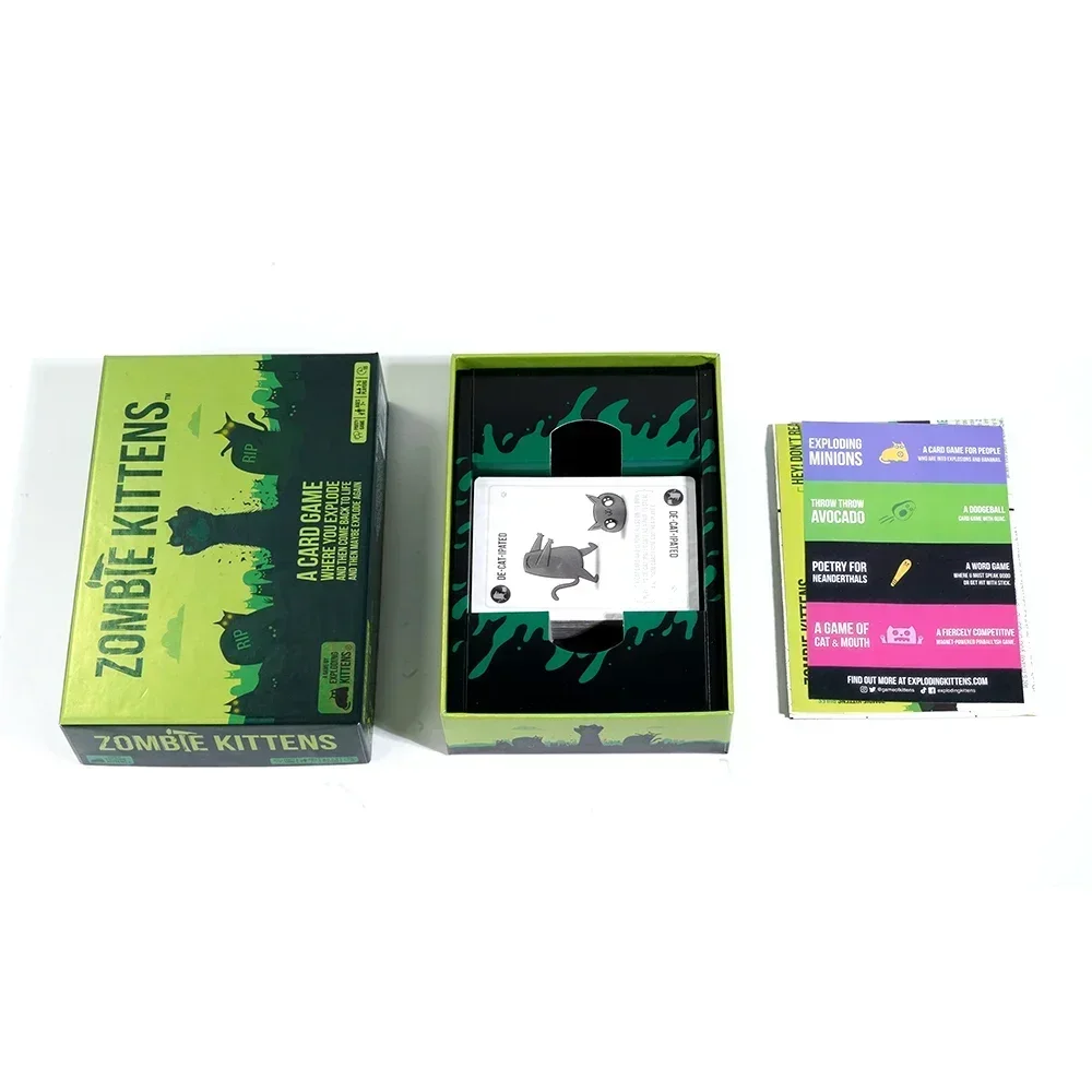 لعبة بطاقات Zombie Kittens، ألعاب بطاقات عائلية ممتعة للبالغين والمراهقين والأطفال للترفيه الليلي 2-5 Playe #3