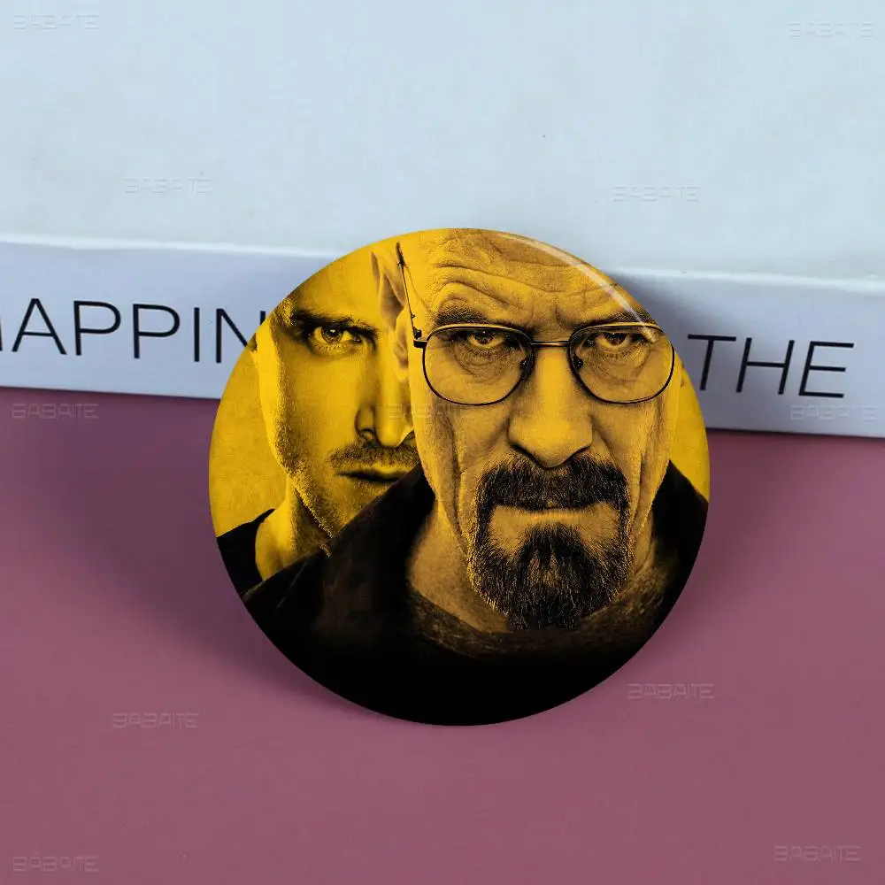TV Play Breaking Bad Tinplate Soft Button Pin Brooch Metal Badge Custom Jewelry Accessories Hat Bag Lapel view 6