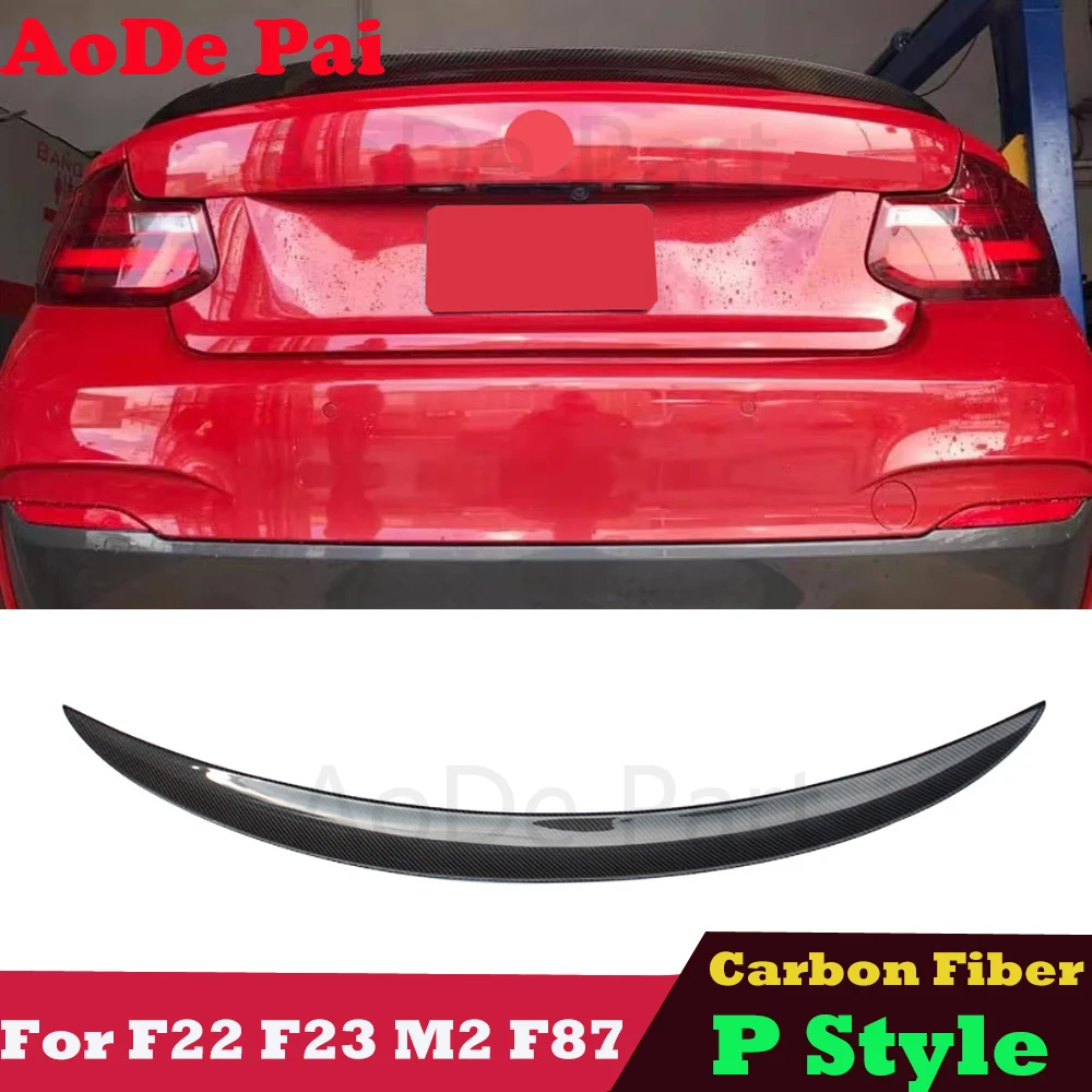 

Performance P Style Carbon Fiber Rear Trunk Wing Spoiler for BMW 2 Series F22 Coupe F23 Convertible M2 F87 2014-2020 M235i 230i