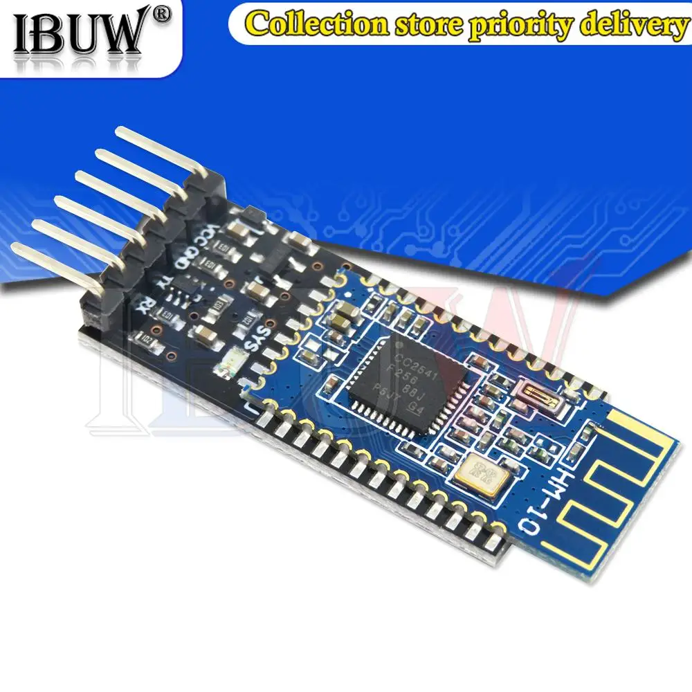 Módulo Bluetooth 4,0 de puerto serie transparente, 1 piezas, HM-10, con traductor de nivel lógico