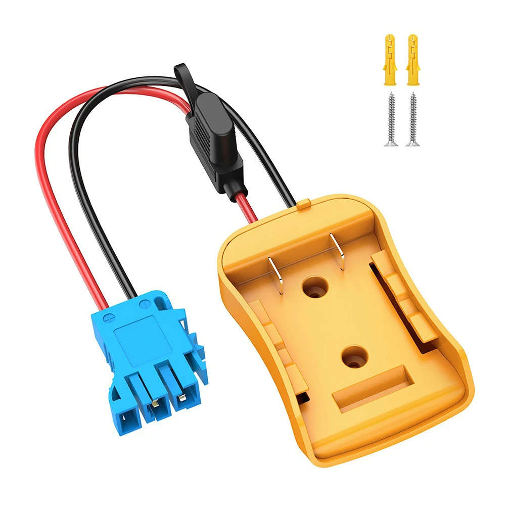 20V Battery Adapter With Wire Harness Connector 12AWG Cable For For DCB205 DCB204 DCB203 To Power 12V Ride On Toy Car