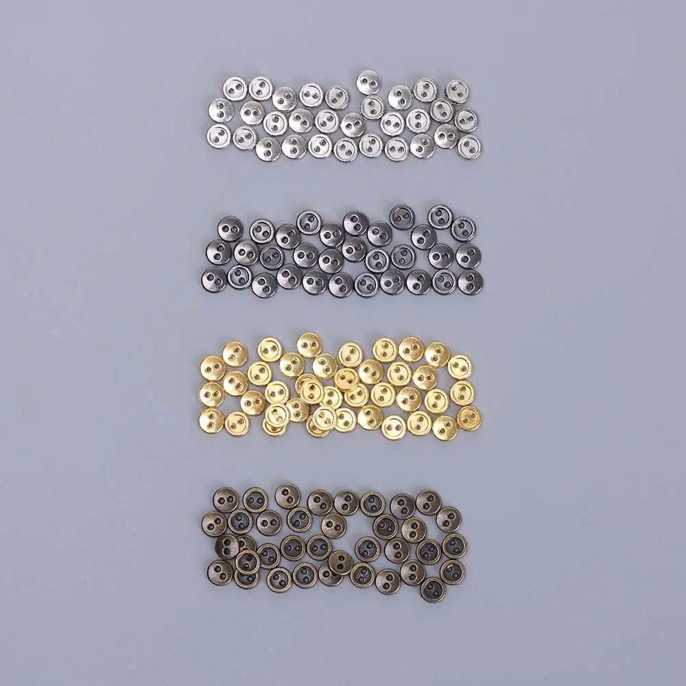 Botones Redondos de Metal de 3/4 mm para Coser Ropa, Manualidades y Prendas de Vestir