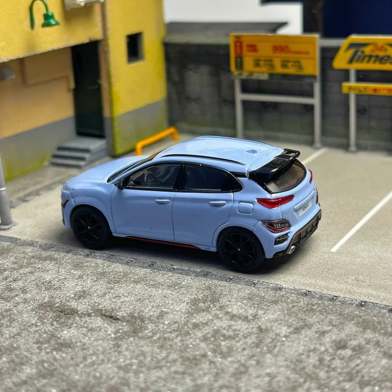 1:64 Scale Diecast Alloy GT 450 Hyundai KONA N Performance Toys Cars Model Classics Adult Collectible Souvenir Gifts Display