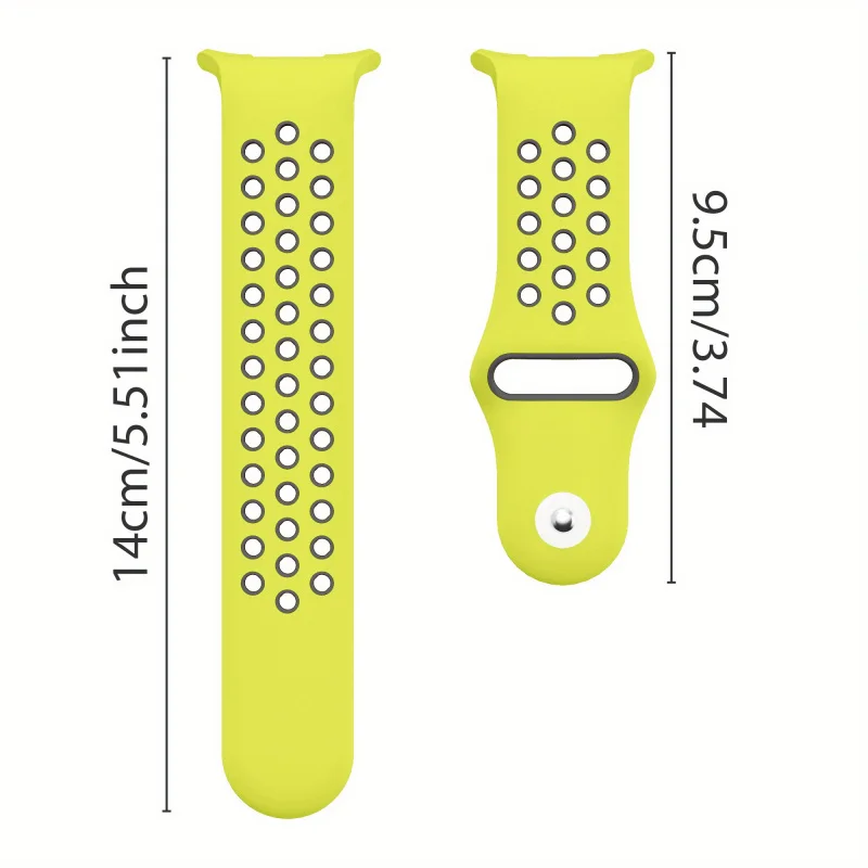 Two-Tone Silicene Strap for Samsung Watch Ultra 47mm Soft Breathable Anti-Loss Stretch-Resistant, Easy to Clean Unisex Band
