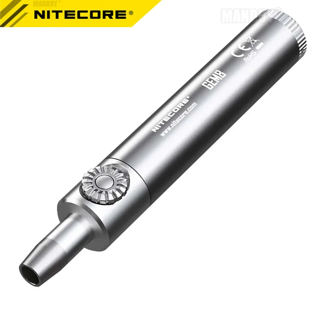 Nitecore-識別トーチ,プロフェッショナル,ジュエリーライト,500 lms,Cree XP-L,zhi v3,バッテリーなし,g8