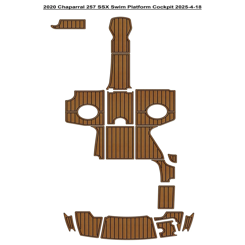 

Самоклеящийся коврик для палубы и кокпита лодки Chaparral 257 SSX 2020 года, имитация EVA-покрытия SeaDek MarineMat Gatorstep