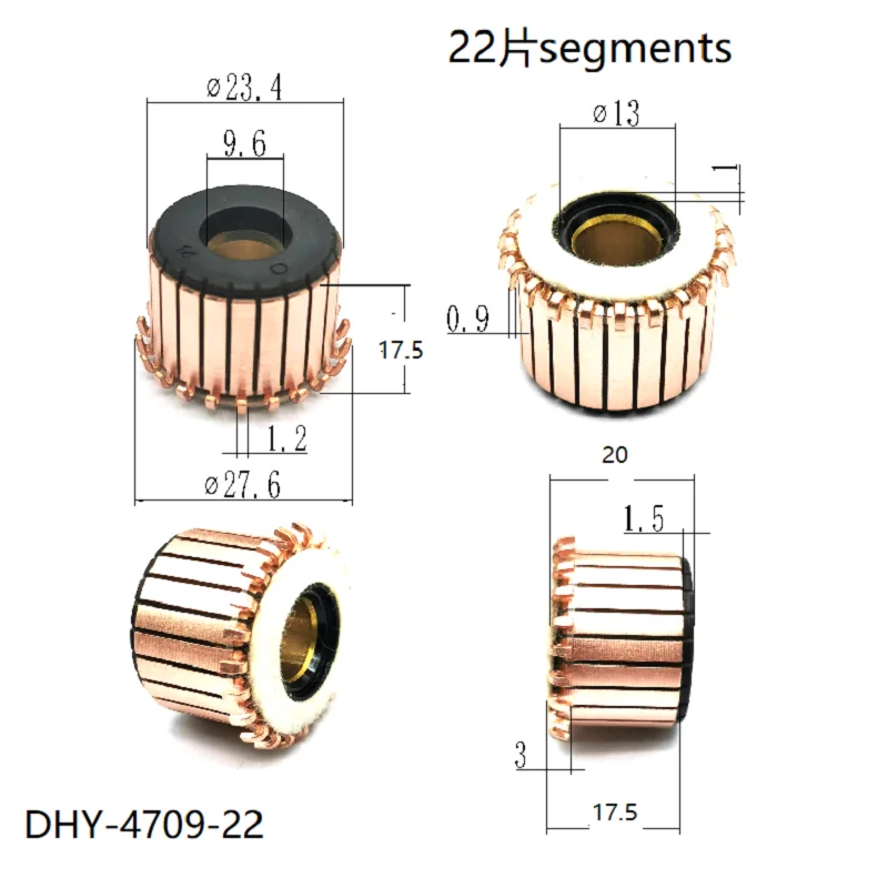 23.4*9.6*17.5*22P Dhy-4709-22Suitable for Vacuum Cleaner Motor Reverser Rectifier