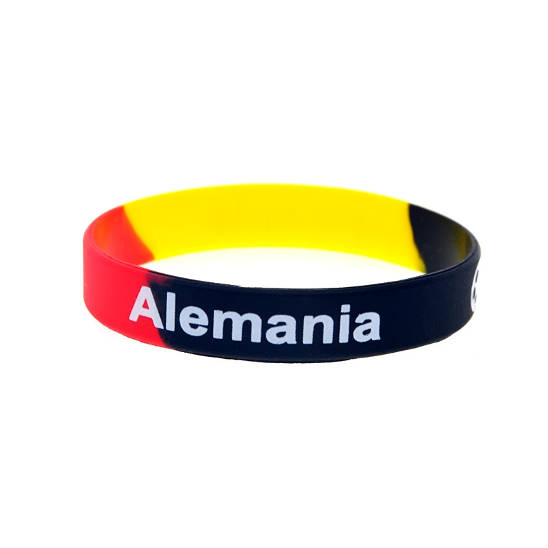 1 Stück Fußballmannschaft-Silikonarmband, Sport-Gummiarmband mit bedrucktem Logo, 3 Größen – Detail 8