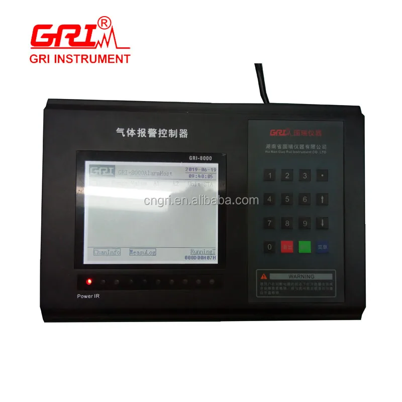 GRI-8000 air quality monitoring equipment to connect nh3 no2 co2 sensor 0-100ppm 200ppm 2000ppm