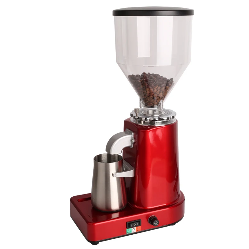 Commercial Electric Coffee Bean Grinder Automatic Detachable 19 File Adjustable High Capacity Italian Coffee Grinder Machine