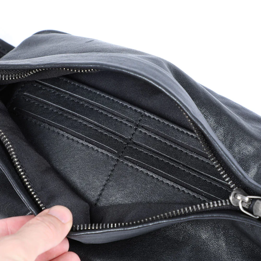 S.WORKER Premium Echtleder Herren-Brusttasche Modische Vollnarbenleder-Umhängetasche für Männer Schultertasche Sling Bag – Detail 21