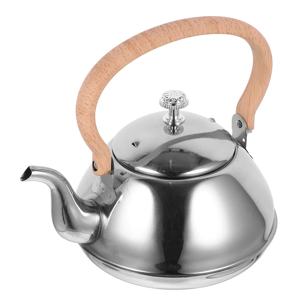 

Stainless Steel Kettle Large Capacity Retro Tea Teapot Hot Water Stovetop Camping Foodgrade Material Ergonomic H Versatile