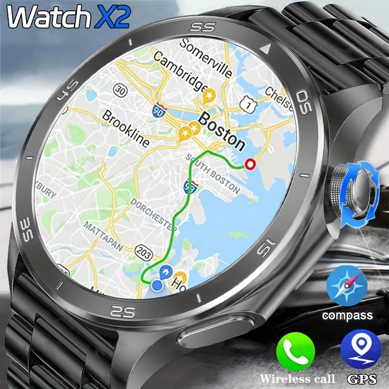 تتميز الطراز الجديد للساعة الذكية X2 MAX على اتصال بلوتوث عالي الوضوح، ومقاومة للماء IP68، وساعة ذكية AMOLED لـ oppo