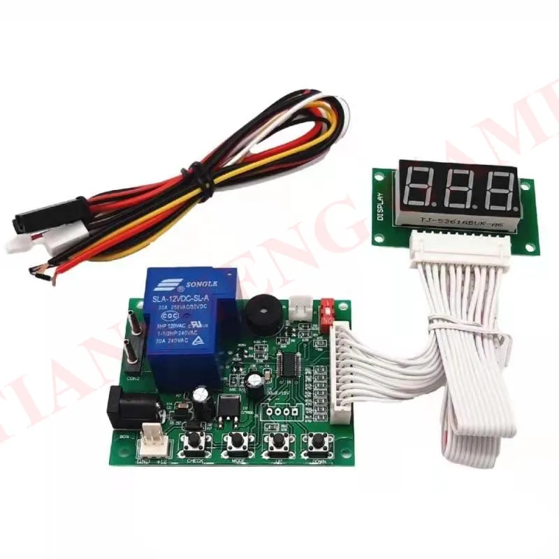 JY-17B With 40cm white lead 3 digits timer board coin operated Timer Control Board Power Supply for coin acceptor selector