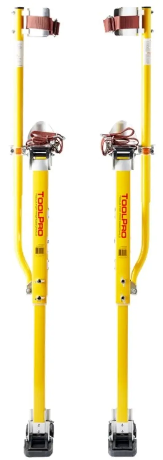 Professional Grade Adjustable Magnesium Drywall Stilts - for Drywall Installation, Painting, and More. (48-64 in.)