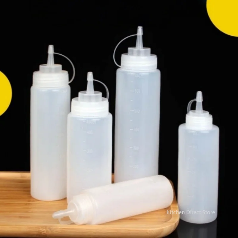 Sharp-nosed Squeeze Sauce Bottle Tomato Sauce Bottle Salad Dressing Squeeze Bottle Squeeze Bottles Kitchen Utensils Bottles