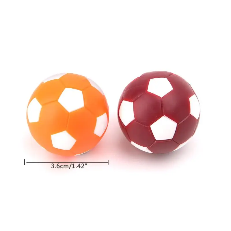 2 Buah Bola Pengganti Sepak Bola Meja, Permainan Dalam Ruangan Mini Warna-warni 36Mm