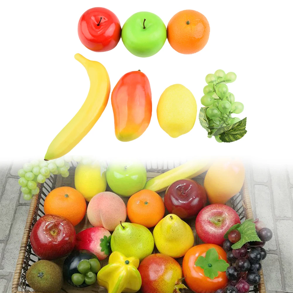 Brand New Artificial Fruits Simulated Fruit Decorating Timeless Filled With Foam Nice Plastic Fruit Not Hollow