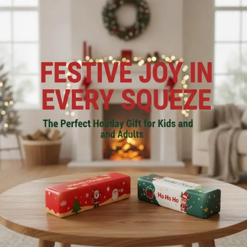 Christmas Edition Slow Rising Toy Simulated Butter Viral Butter Stick Wet Squeeze Stress Relief Fidget Toy Ideal Gifts