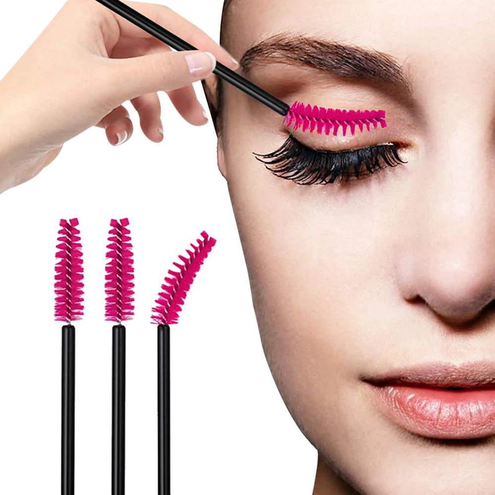 100/200 PCS Lash แปรงทิ้ง Eyelashes EXTENSION แปรงแต่งหน้าเครื่องมือสําหรับมาสคาร่า Applicator Spoolers เครื่องมือผู้ค้าส่ง