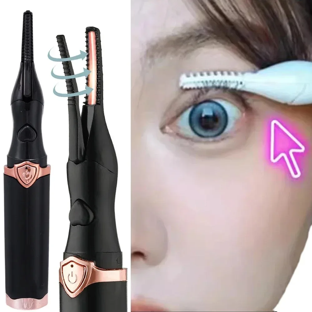 Lasting Lash Curler Tool Naturally Curled Electric Eyelash Curler Intelligent Temperature Control Styling Make Up Eyelashes Curl image 2