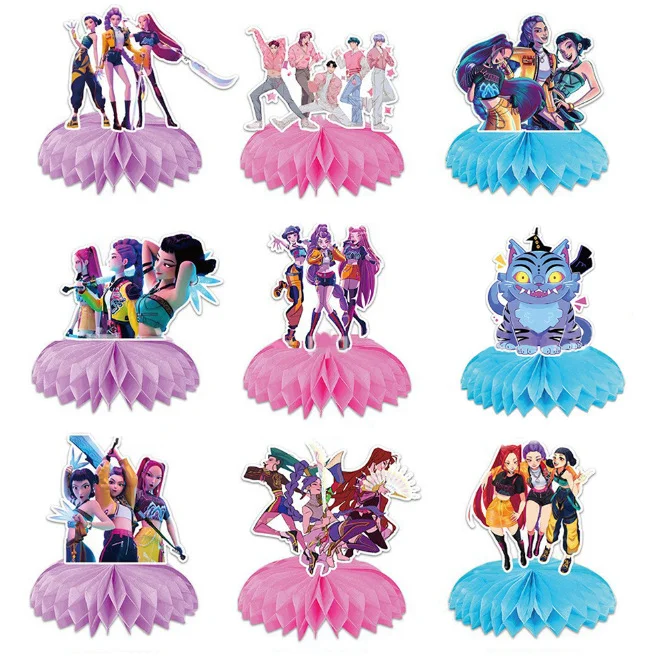 Kpop شيطان هنتر شخصيات كرتونية زينة للأطفال حفلة عيد ميلاد العسل الحلي سطح المكتب الديكور الدعائم هدية 2025 #1