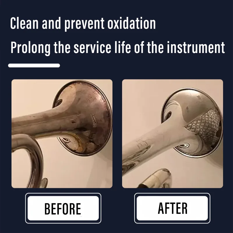 مجموعة العناية بالقرن الفرنسي للتنظيف وزيت تلميع لـ Trumpet Trombone Tuba لجميع منظف صيانة الآلات الموسيقية النحاسية #6