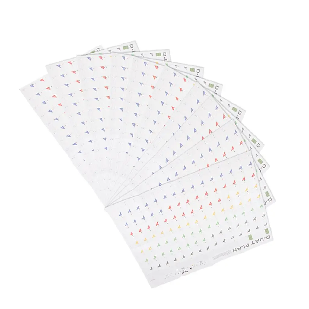 

10PCS Pack Planner Schedule Calendars Jumbo Wall Overview