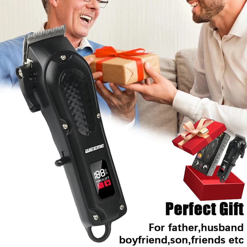 

WEEME 806 Electric Hair Clipper UBS Rechargeable Cordless Beard Trimmer Men Powerful Electric Hair Clipper Trimming Tool