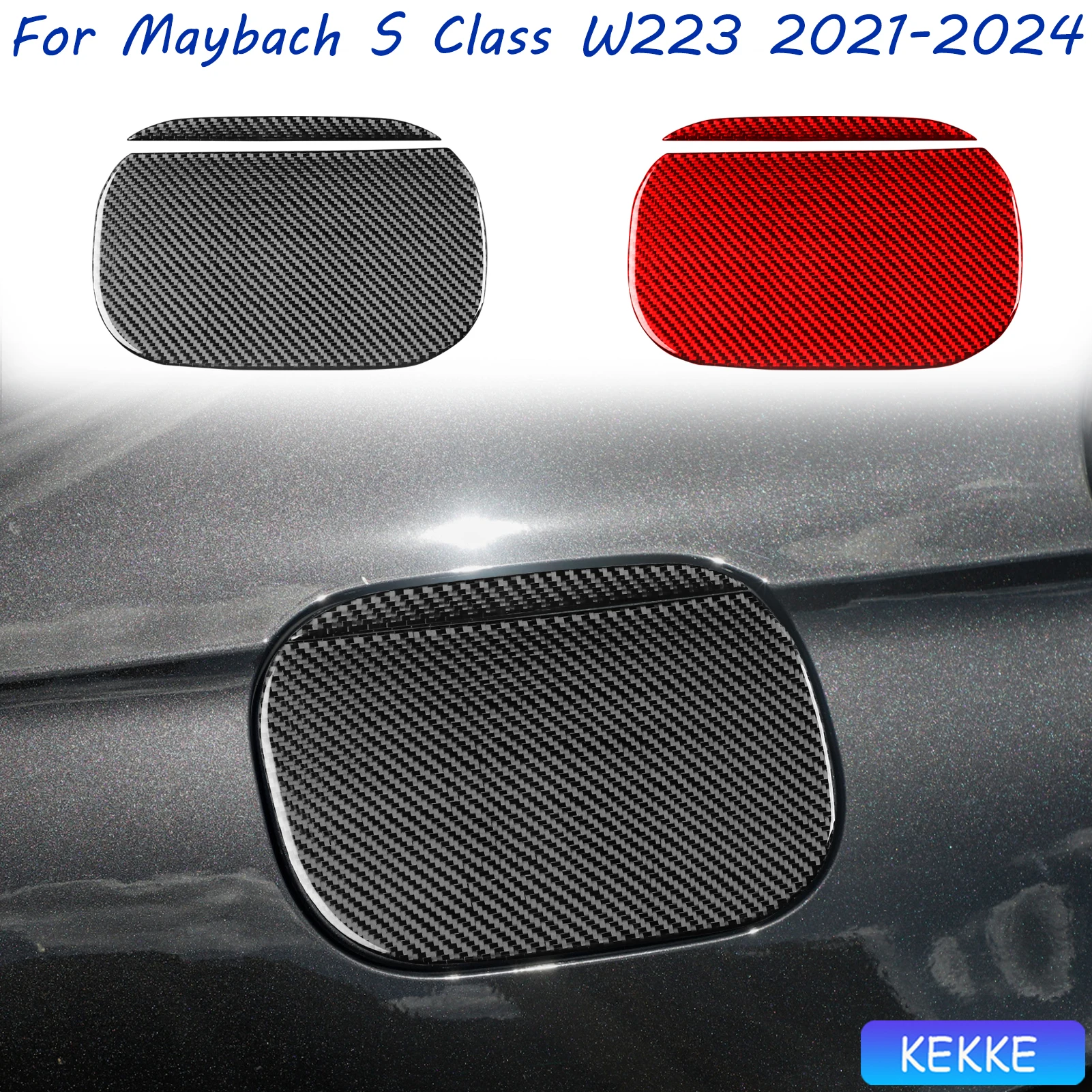 For Mercedes Benz Maybach S Class W223 2021-2024 Fuel Tank Cap Carbon Fiber Decorative Car Accessory Sticker