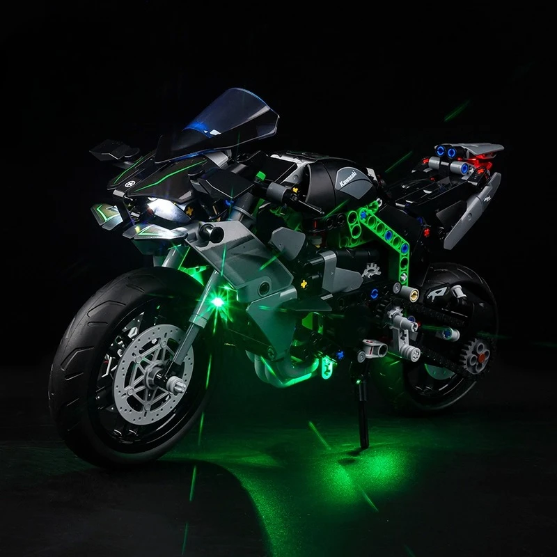 

Комплект светодиодного освещения без модели, подходящий для мотоцикла LEGO Technic Kawasaki Ninja H2R 42170 (без строительных блоков)