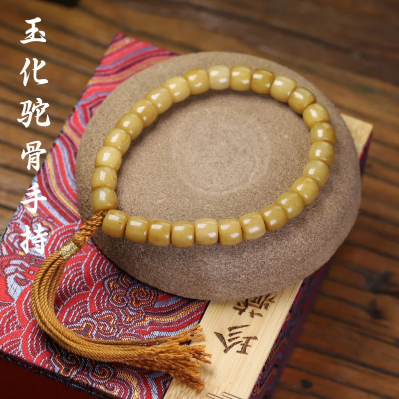 Tibet Packing Jadified Crafts Bone Bracelet Tibetan Legend Dharma-Vessel Live Supply