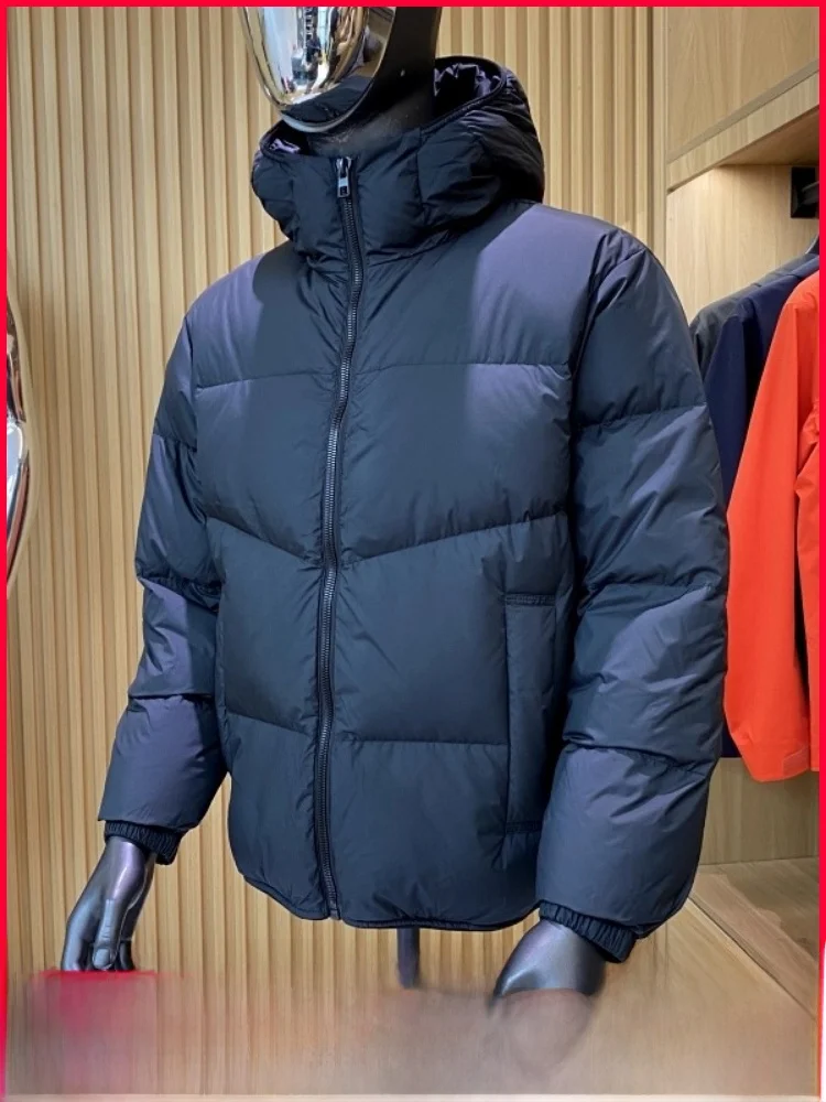 

High Puffin 90 White Du down Men's Jaet Autumn Winter Anti-Wind And Waterproof Hooded Versatile down Coat Youth Casual...