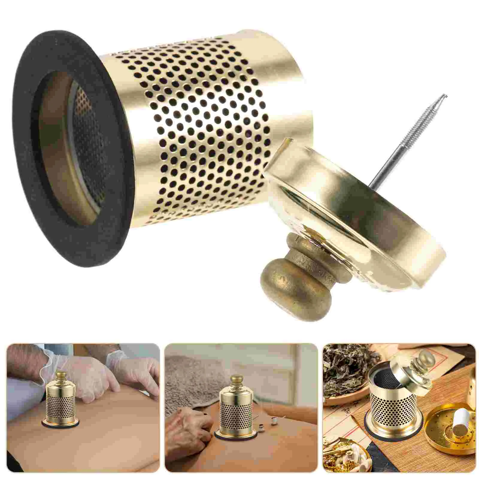 Moxibustion Box Sticks Diffuser Moxa Cone Burner Instrument Heat Treatment Tank for Tendonitis Massagerc Holder